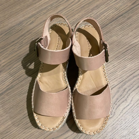 Soludos Leather Espadrille Platform Sandals